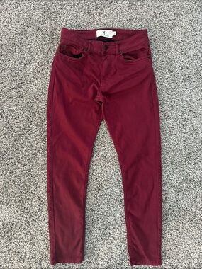 Slim Burgundy Men's Skinny Jeans - Father Sons 30/28